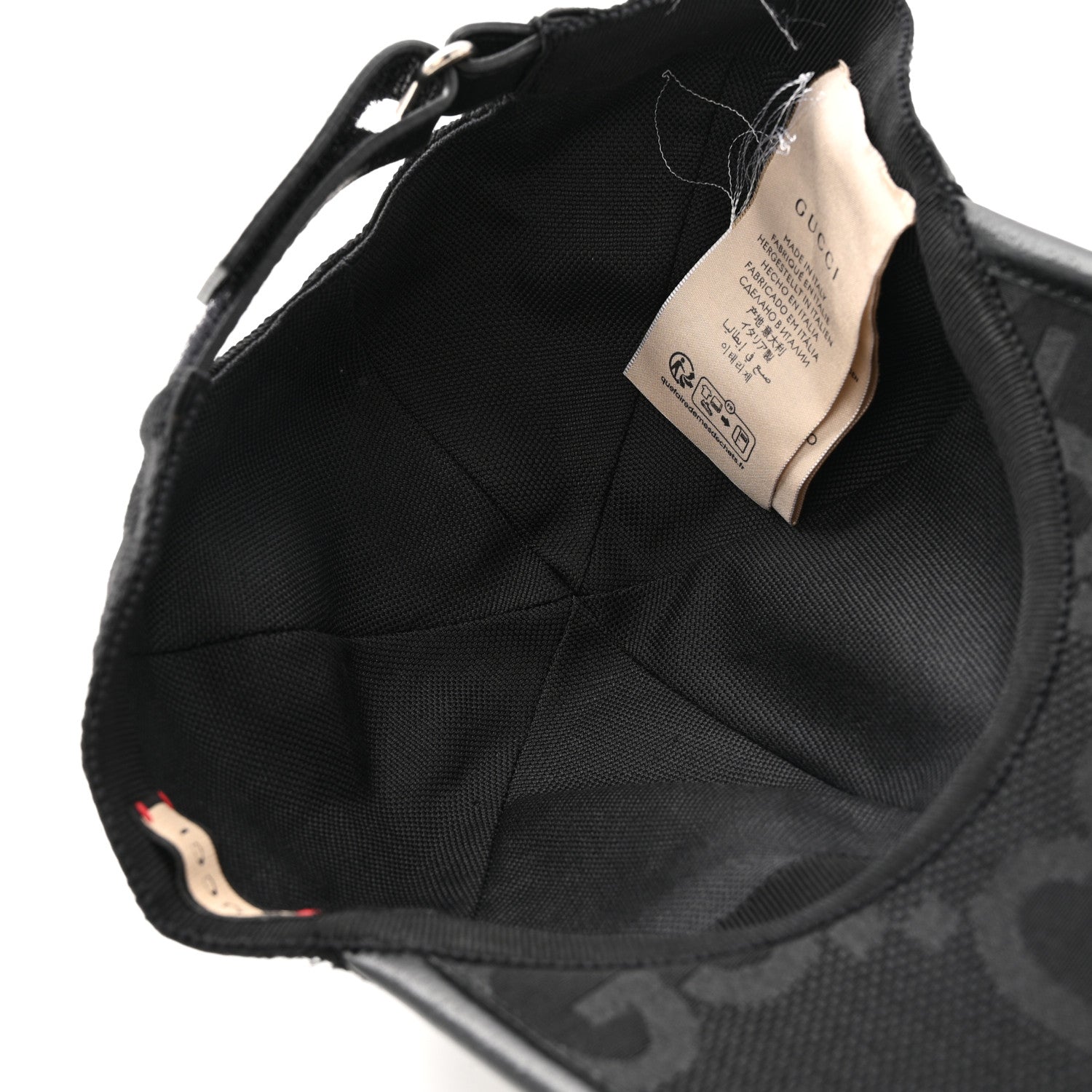 Gucci Monogram Jumbo GG Baseball Hat XS Black 7 of 10