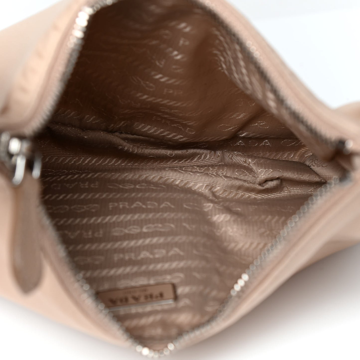 Re-Nylon Saffiano Mini Re-Edition 2005 Bag Cammeo