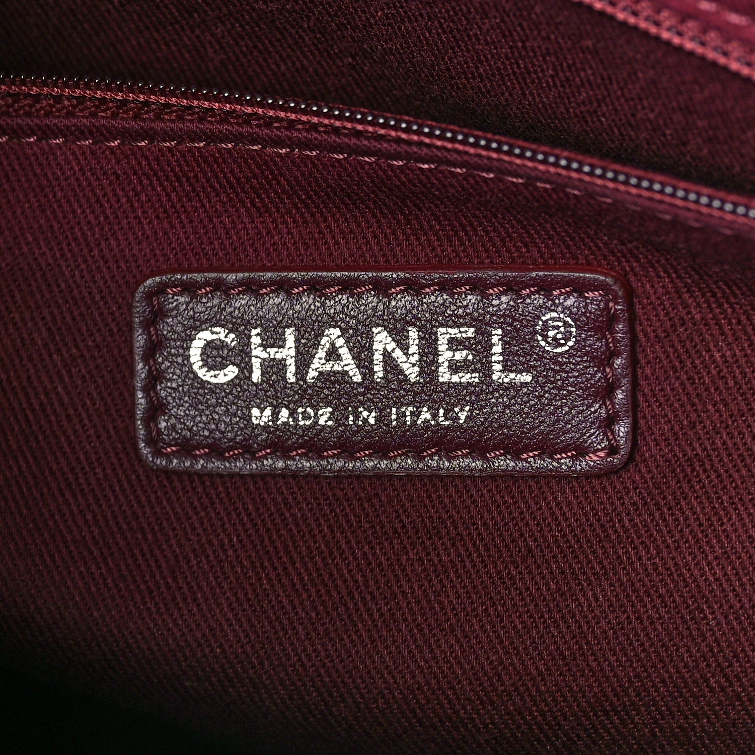 Chanel Glazed Calfskin Quilted Shopping Tote Black 7 of 11
