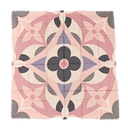 Louis Vuitton Silk Wool Monogram Kaleidogram Shawl Pink 1 of 3