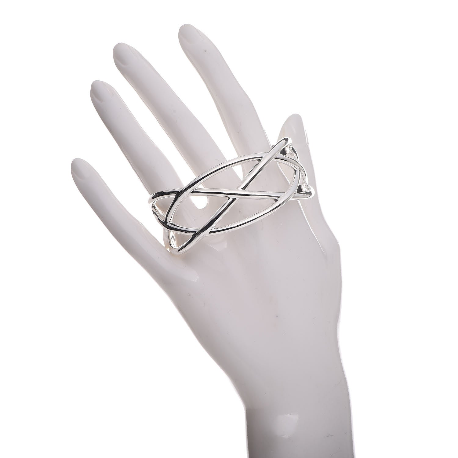 Tiffany Sterling Silver Celtic Open Knot Cuff Bracelet 2 of 4