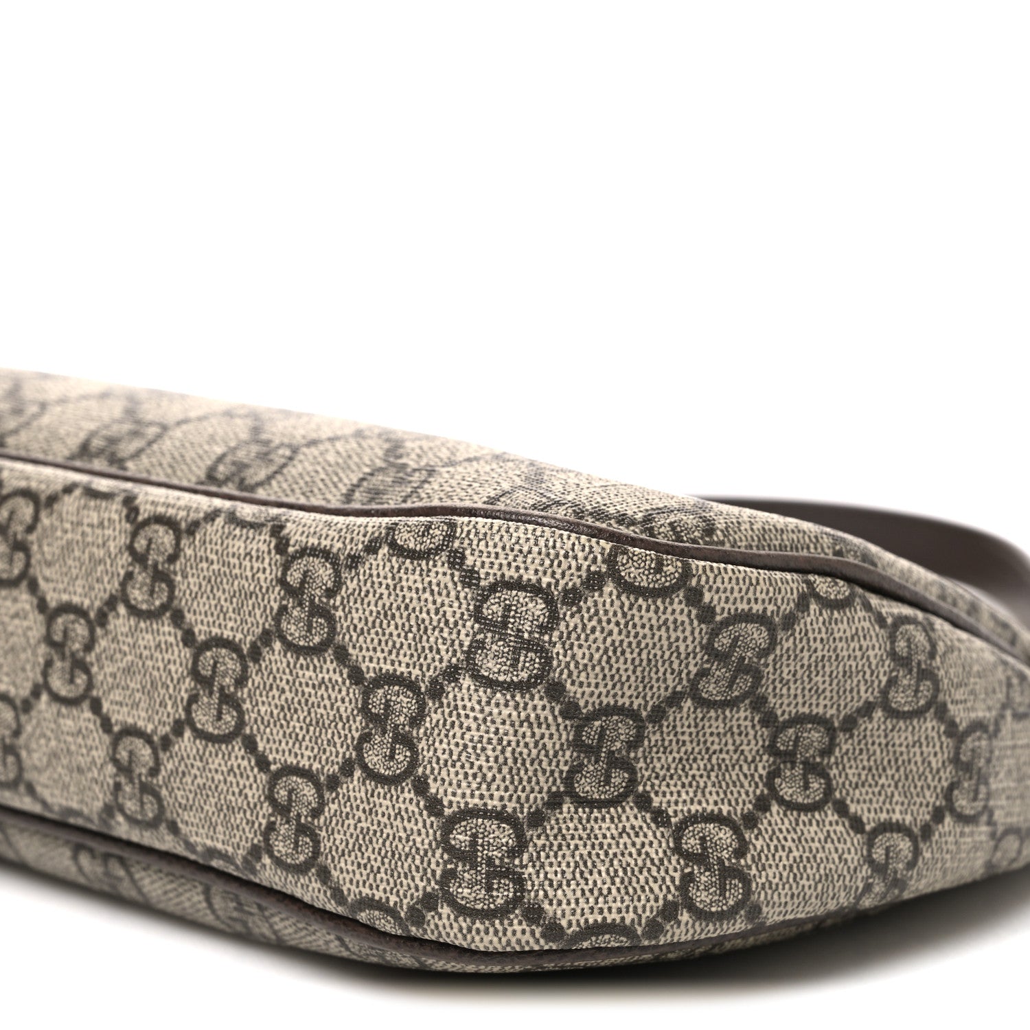 Gucci GG Supreme Monogram Textured Dollar Calfskin Small Ophidia Hobo Beige Ebony New Acero 10 of 10