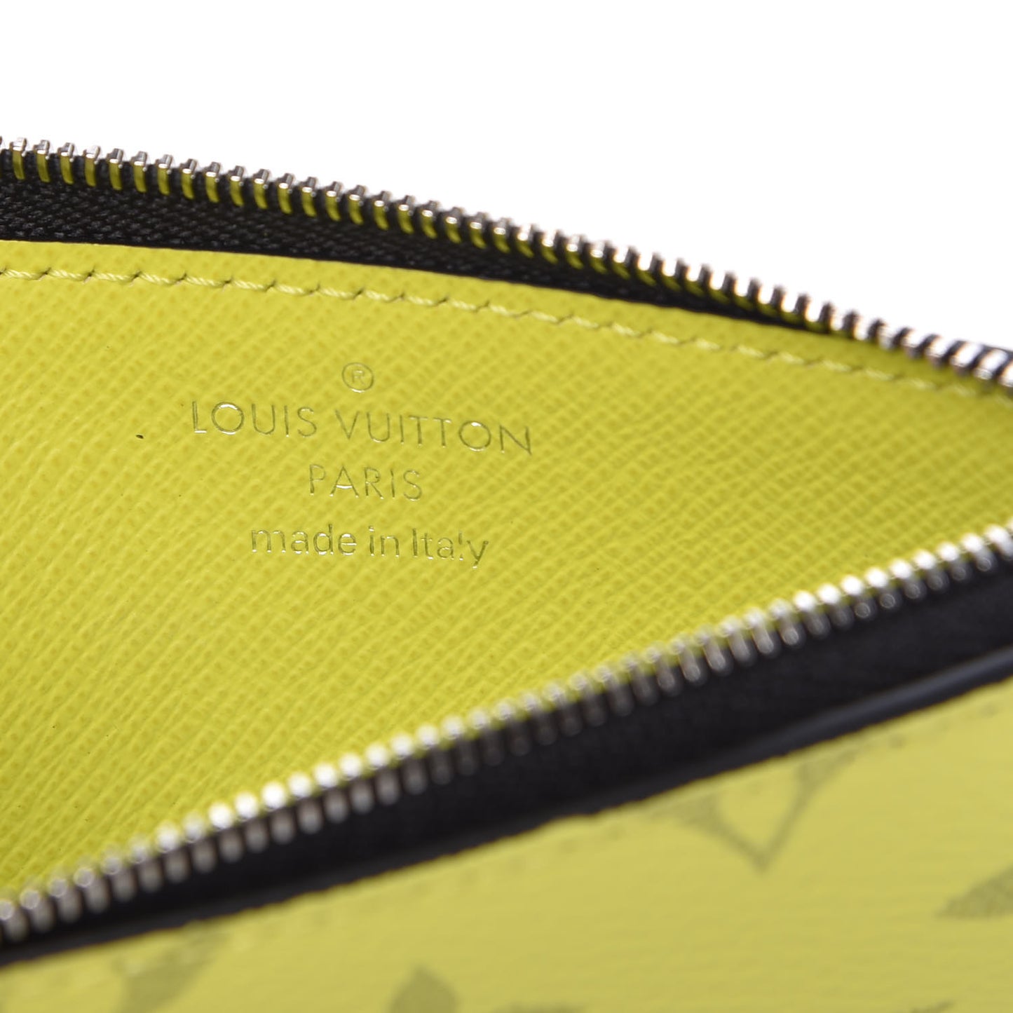 Monogram Taiga Coin Card Holder Yellow