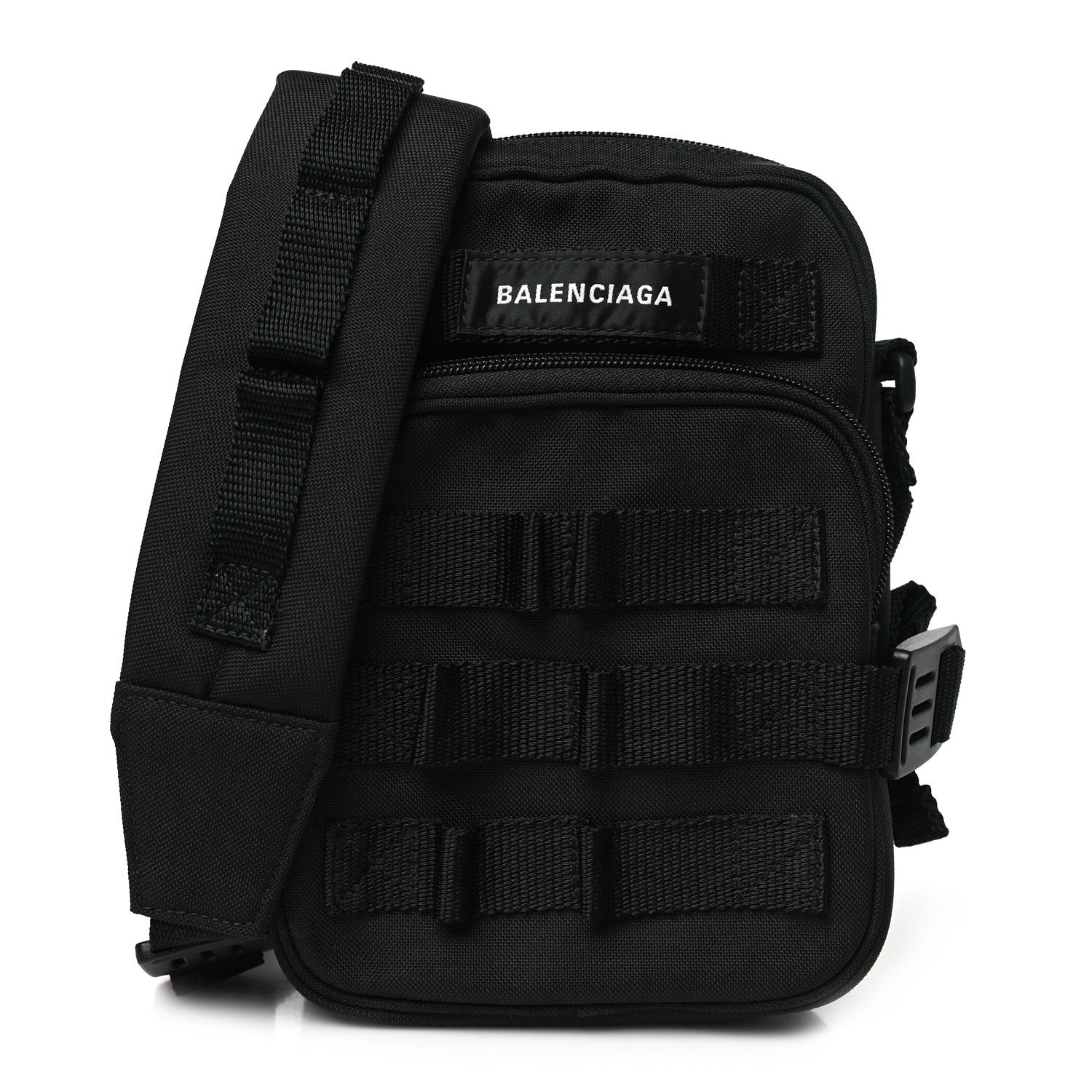 Balenciaga Recycled Casual Nylon Mens Army Crossbody Black 1 of 9