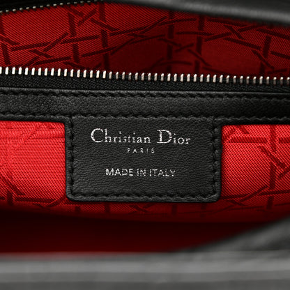 Christian Dior Lambskin Cannage Large Lady Dior Black 5 of 9