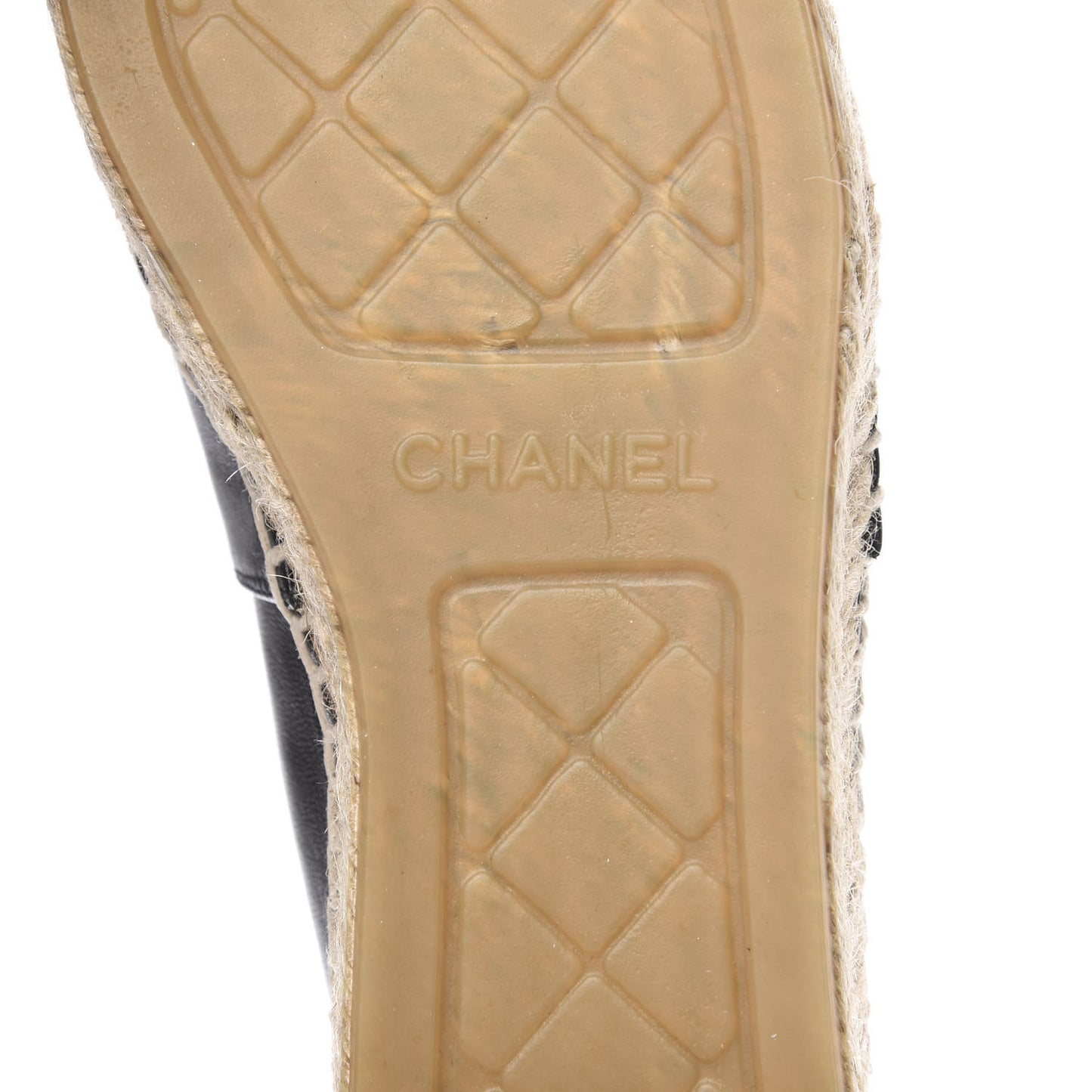 Lambskin CC Espadrilles 38 Black