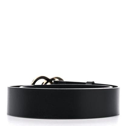 Gucci Calfskin Lovely Heart GG 40mm Belt 80 32 Black 2 of 4