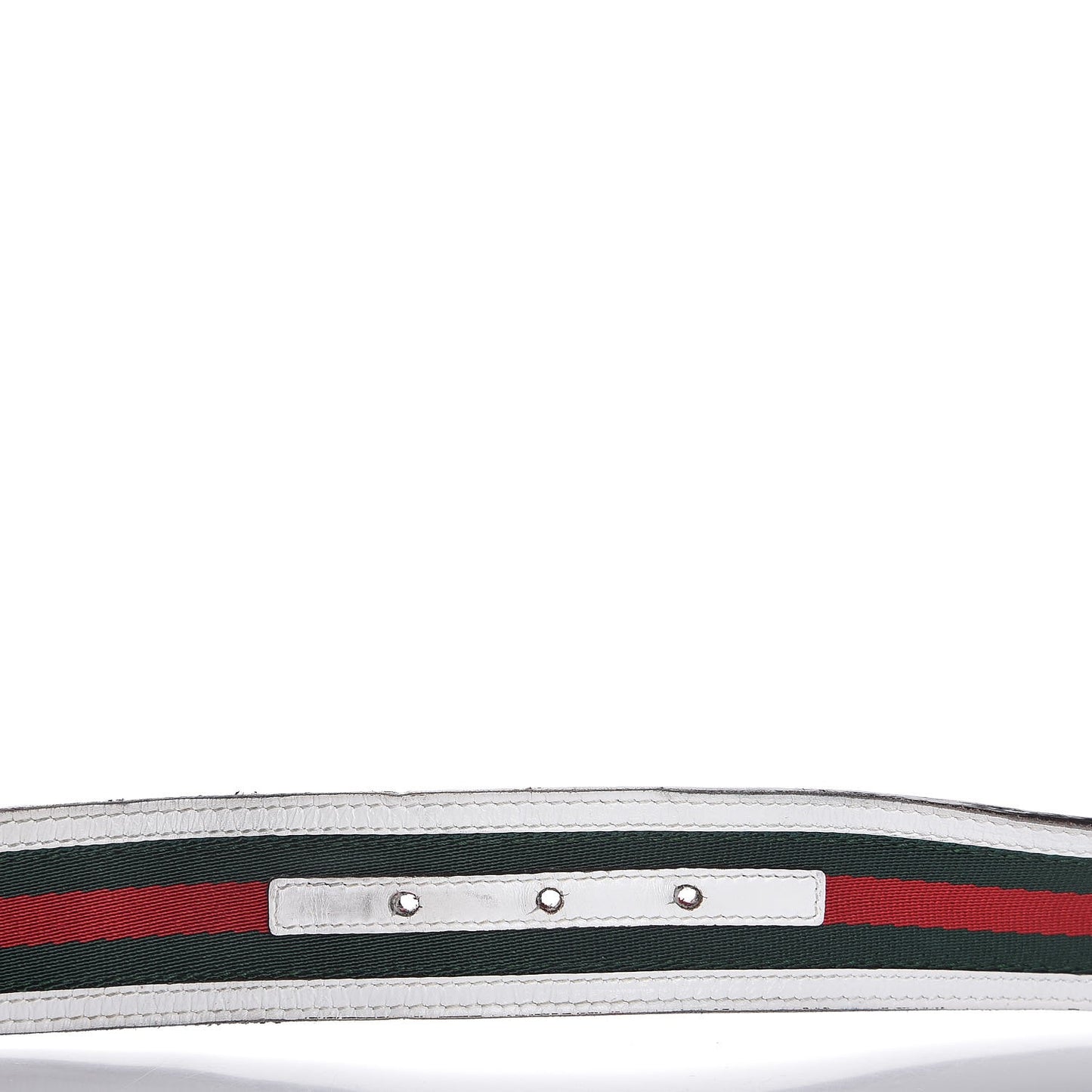 Calfskin Web Interlocking G Belt 95 38 White