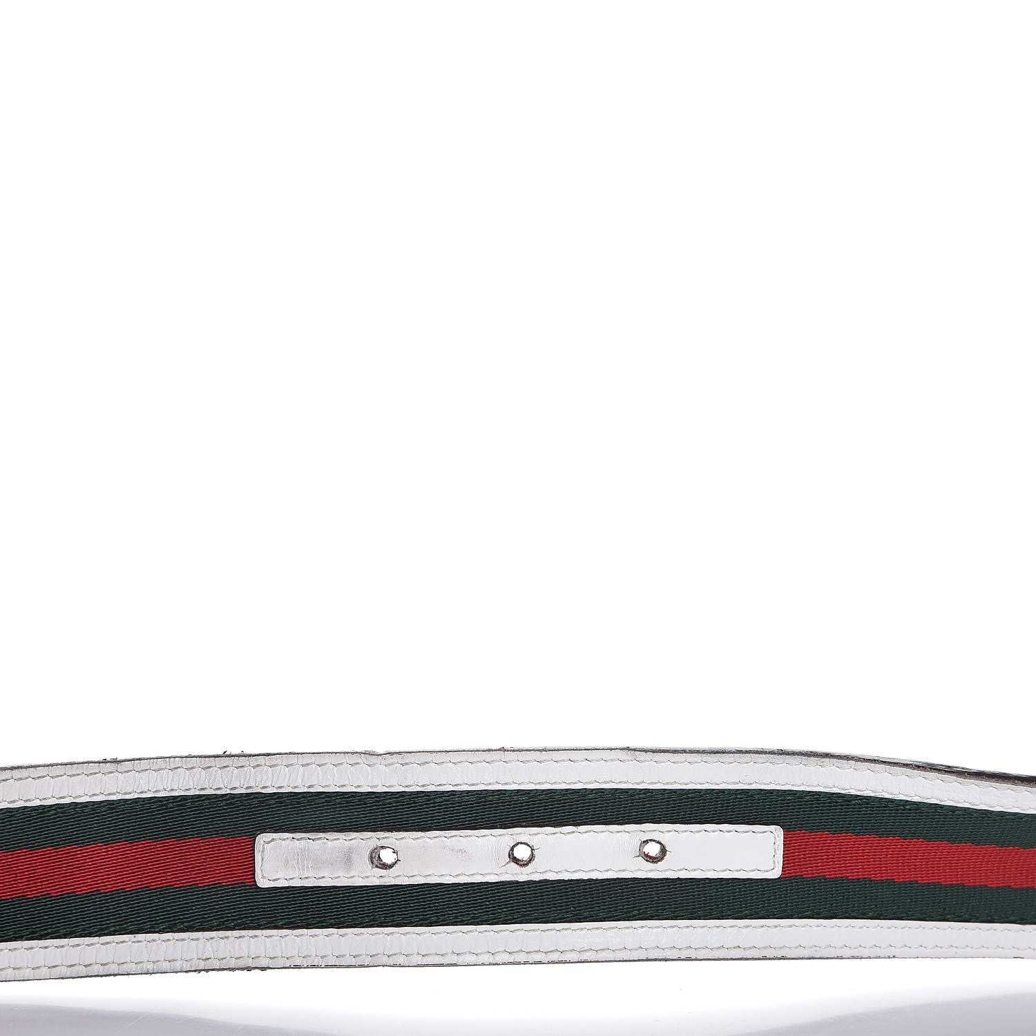 Gucci Calfskin Web Interlocking G Belt 95 38 White 4 of 7