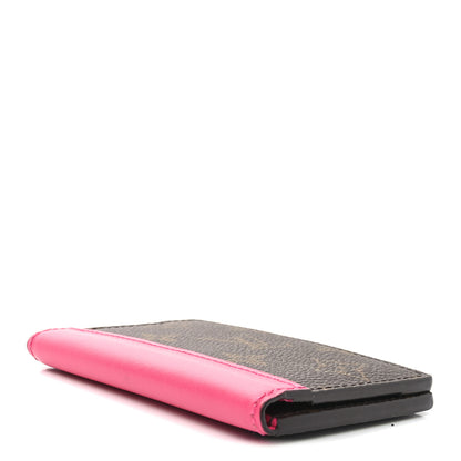 Louis Vuitton Monogram Macassar Pocket Organizer NM Fuchsia 3 of 5