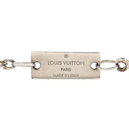 Louis Vuitton Metal Safari Charms Necklace Silver Gold 7 of 8
