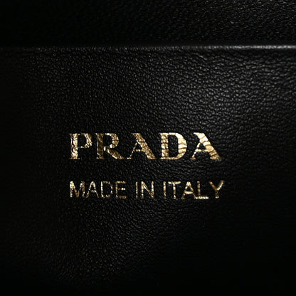 Prada Spazzolato Flap Shoulder Bag Black 6 of 8