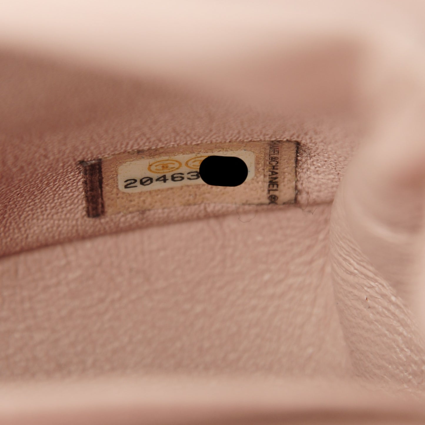 Lambskin Quilted Mini Square Flap Light Pink