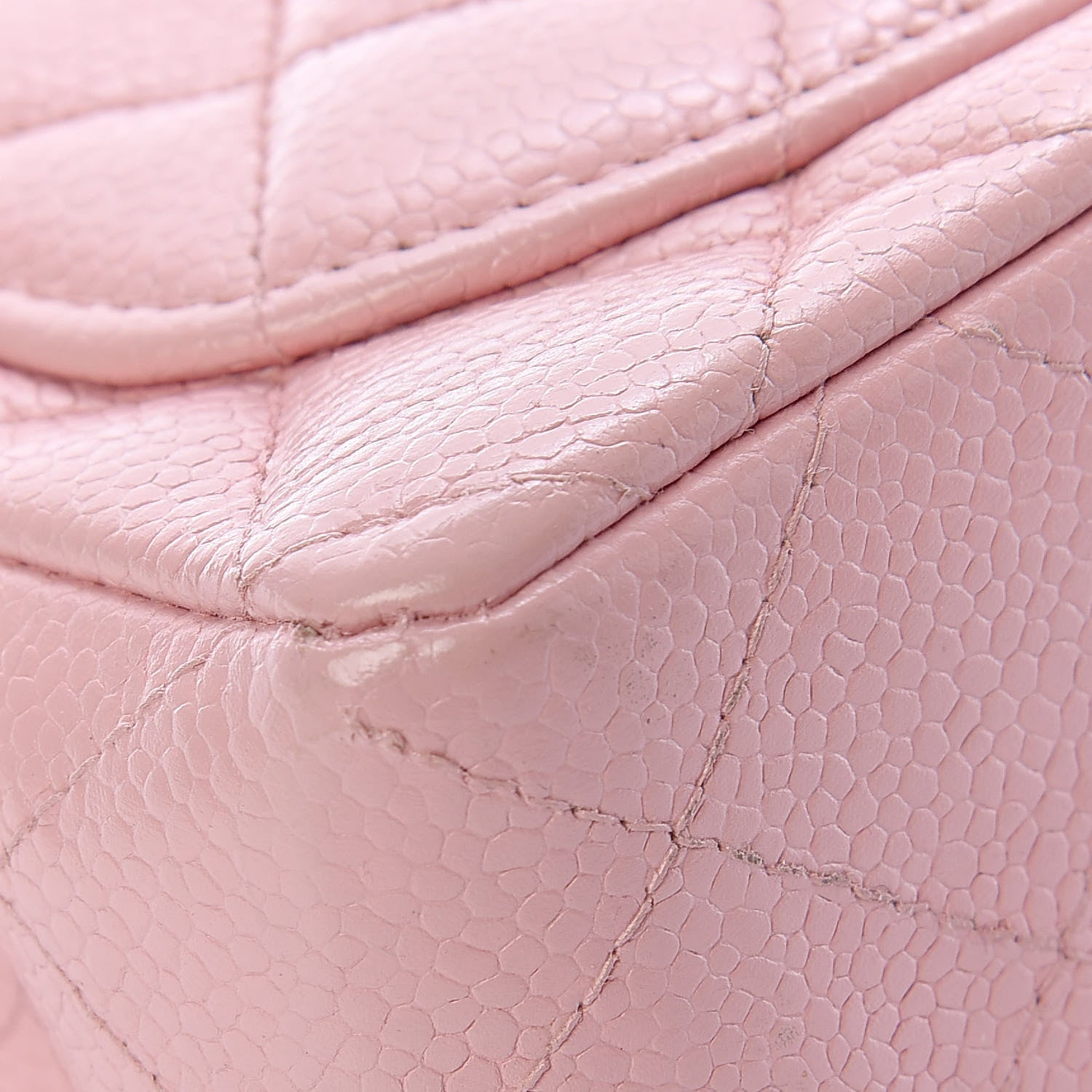 Chanel Caviar Quilted Mini Square Flap Pink 14 of 14