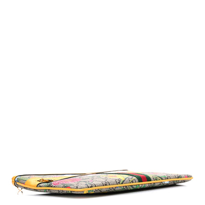 Gucci GG Supreme Monogram Flora Large Ophidia Pouch Clutch Beige Multicolor Crop 4 of 7