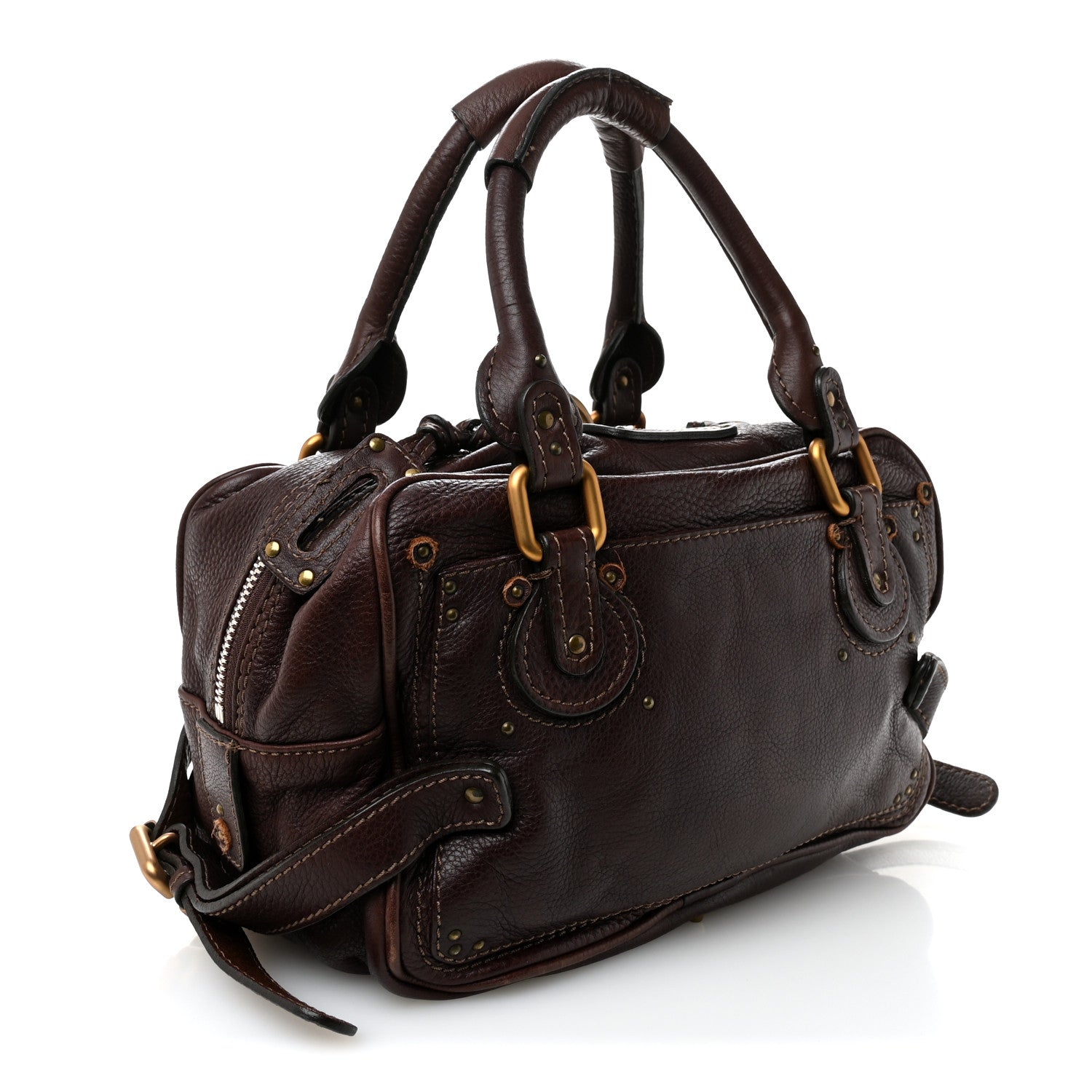 Chloe Calfskin Small Paddington Satchel Brown 3 of 12