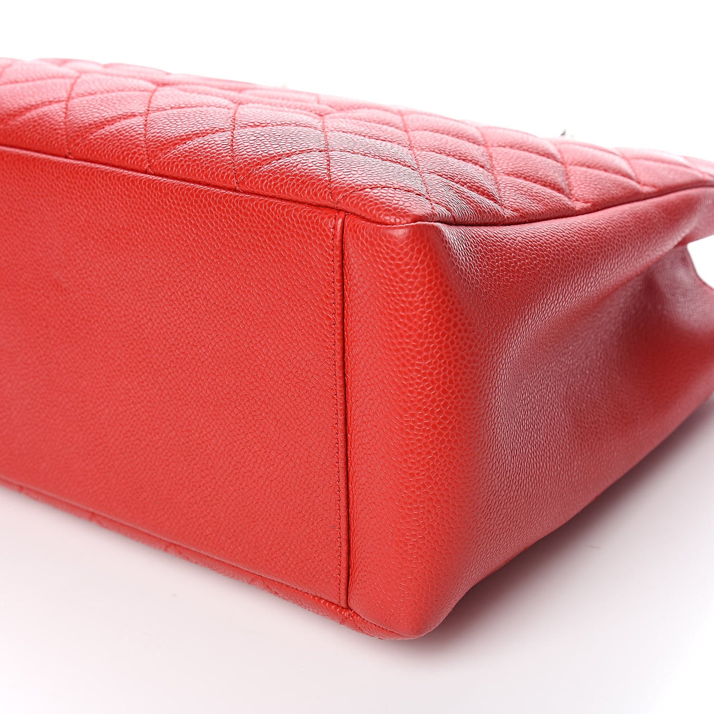 Caviar Quilted Grand Shopping Tote GST Red