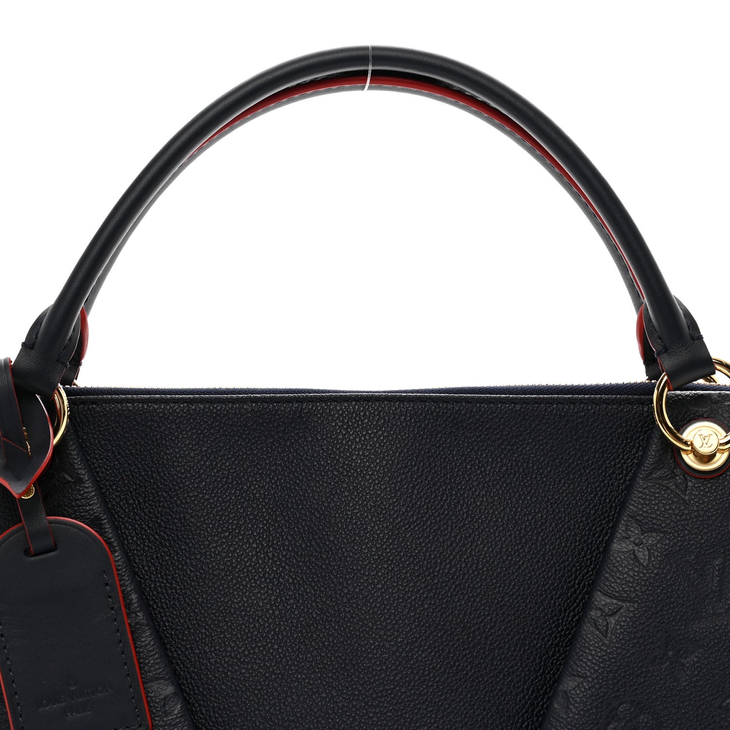 Empreinte V Tote MM Marine Rouge