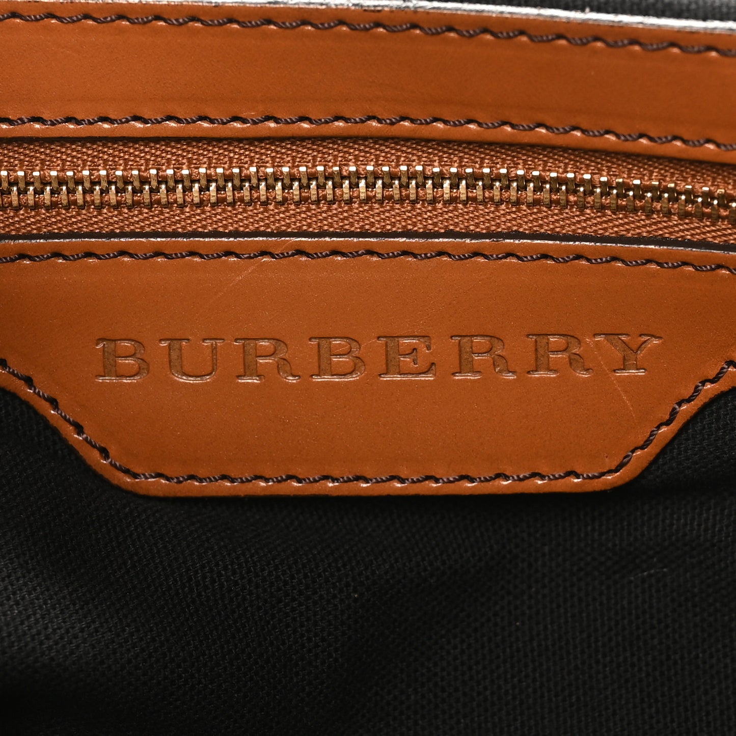 House Check Bridle Calfskin Medium Gosford Hobo Dark Tan