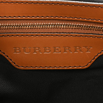 Burberry House Check Bridle Calfskin Medium Gosford Hobo Dark Tan 6 of 9