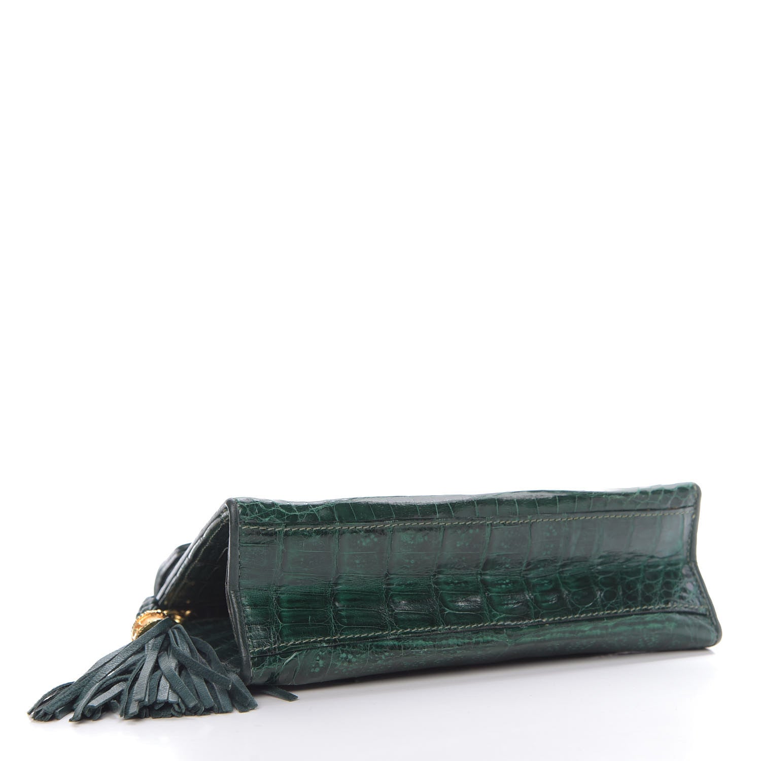Chanel Alligator Tassel Envelope Flap Green 4 of 13