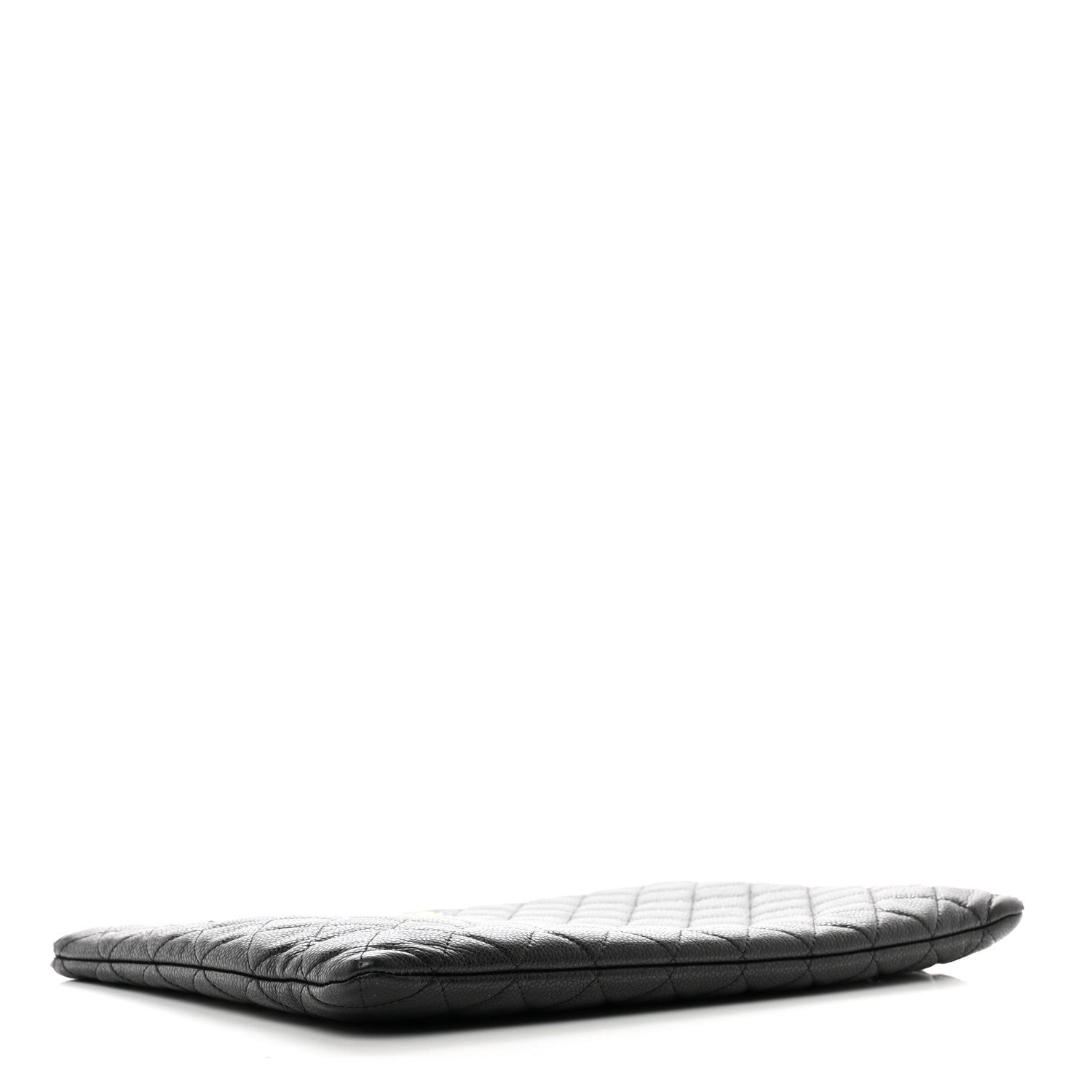 Chanel Caviar Quilted Large Cosmetic Case Black 4 of 9