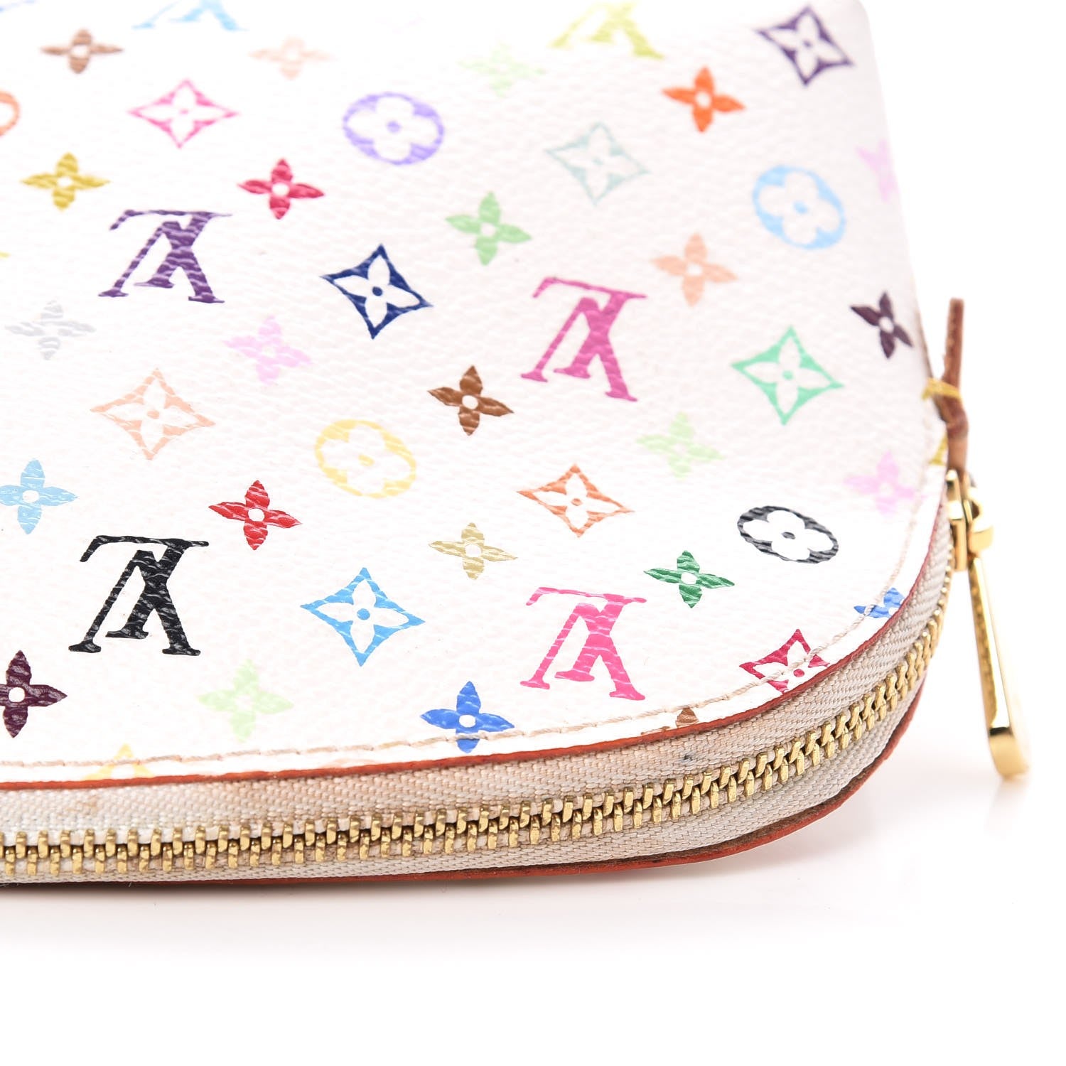 Louis Vuitton Monogram Multicolor Cosmetic Pouch White Litchi 11 of 11
