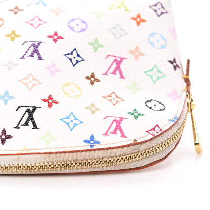 Louis Vuitton Monogram Multicolor Cosmetic Pouch White Litchi 11 of 11