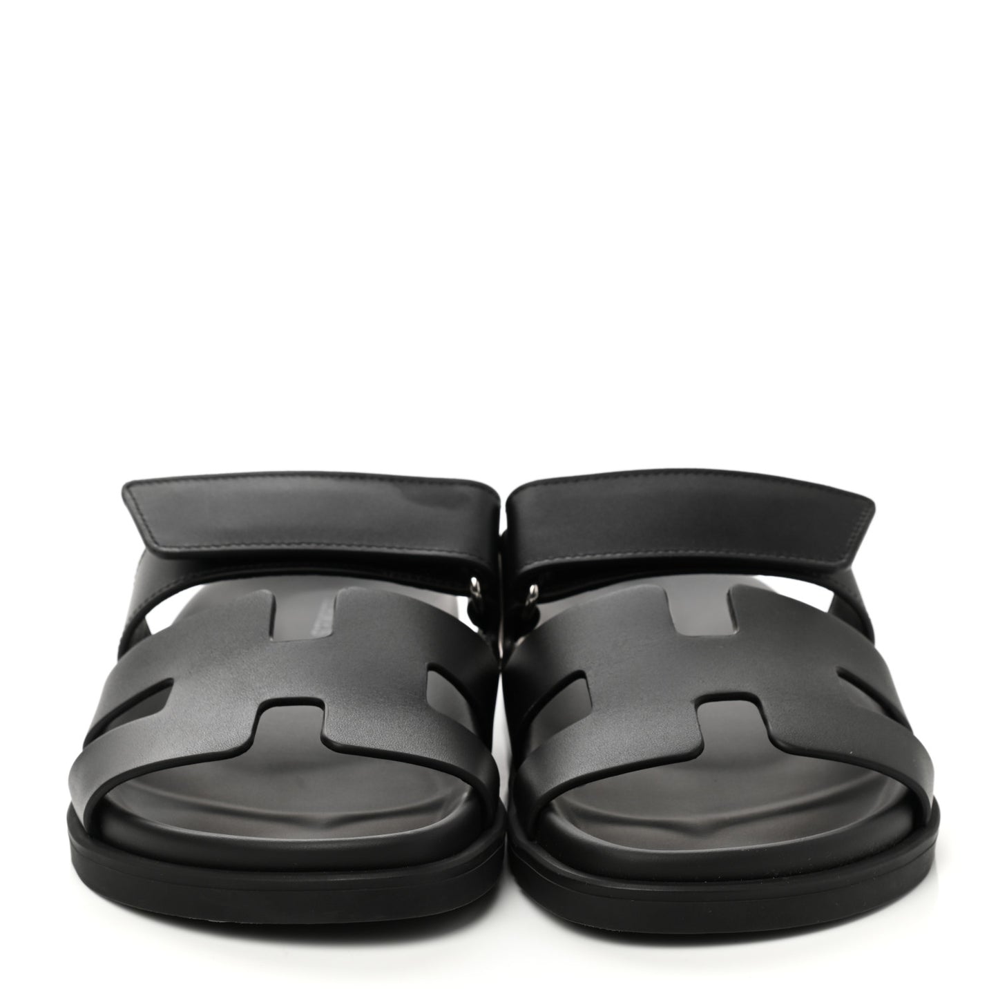 Calfskin Womens Chypre Sandals 36.5 Black