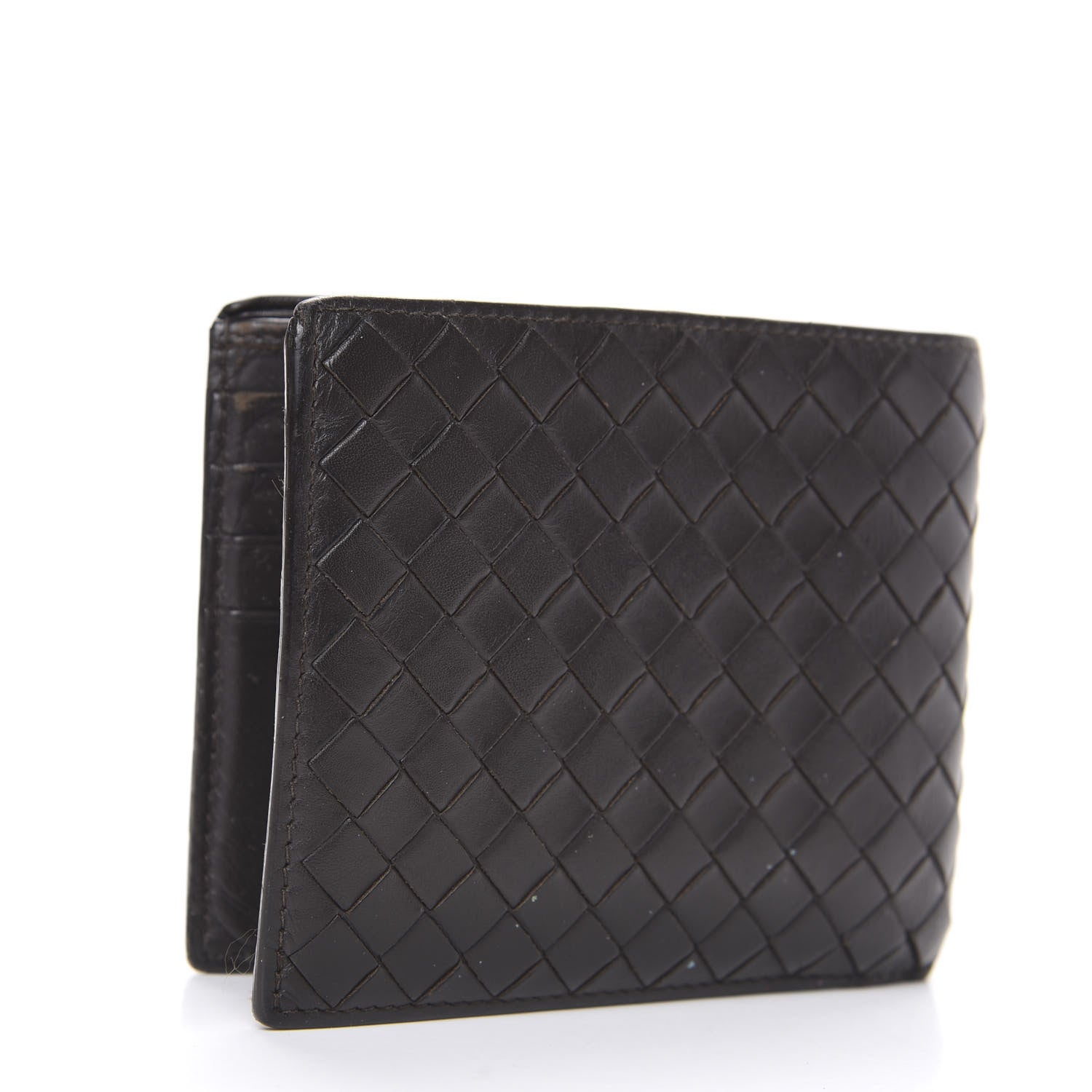Bottega Veneta Nappa Intrecciato Bi-Fold Wallet Ebano 2 of 7