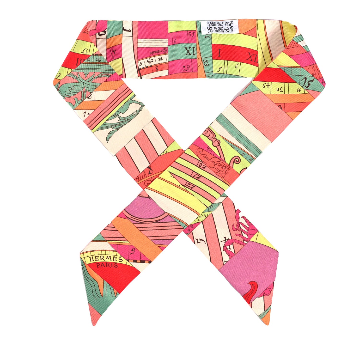 Silk Astrologie Nouvelle Twilly Rose Corail Vert Fluo