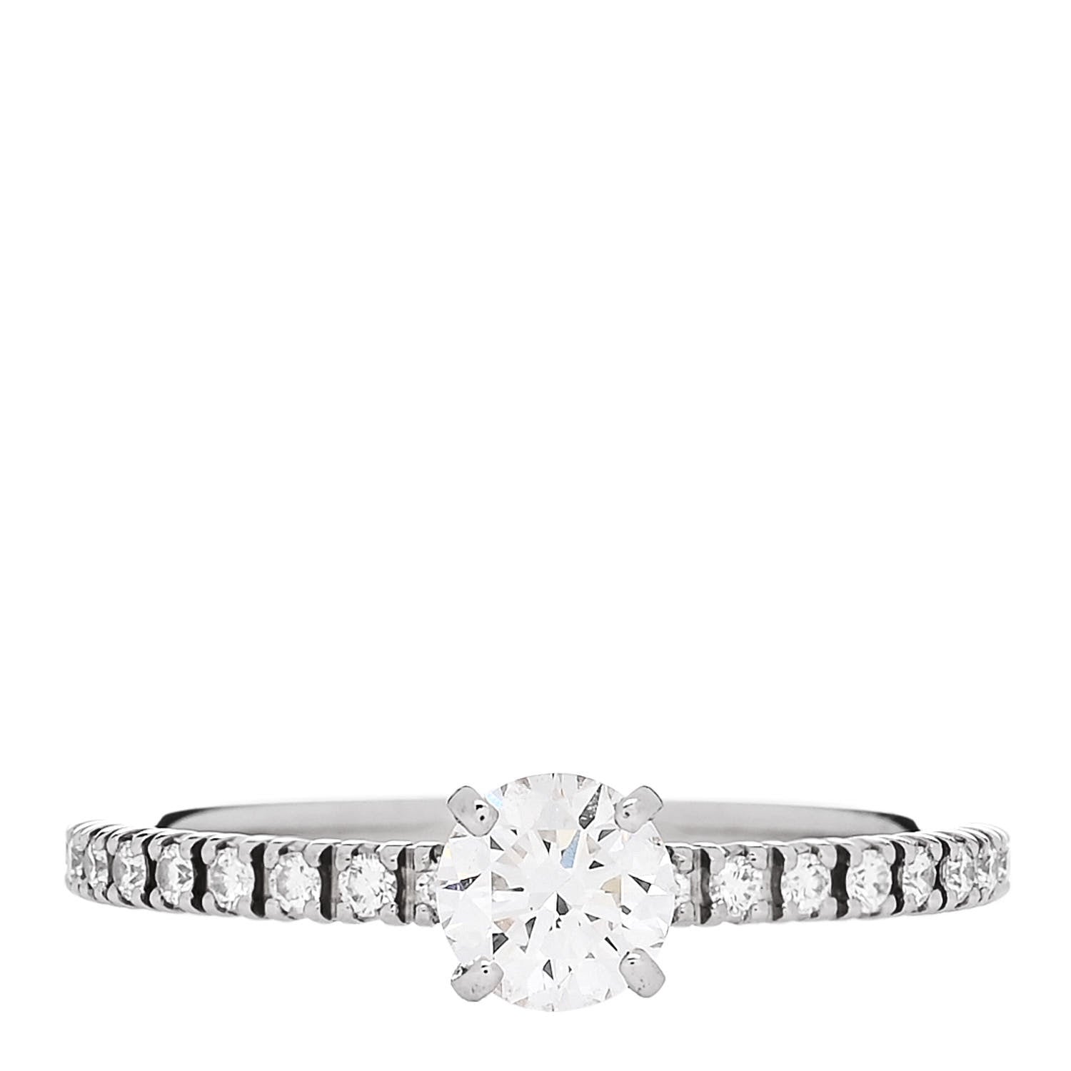 Cartier Platinum Diamond .30ct Etincelle De Cartier Solitaire Engagement Ring 46 3.75 1 of 6