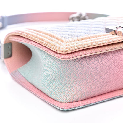 Chanel Caviar Quilted Medium Rainbow Boy Flap Multicolor 9 of 10