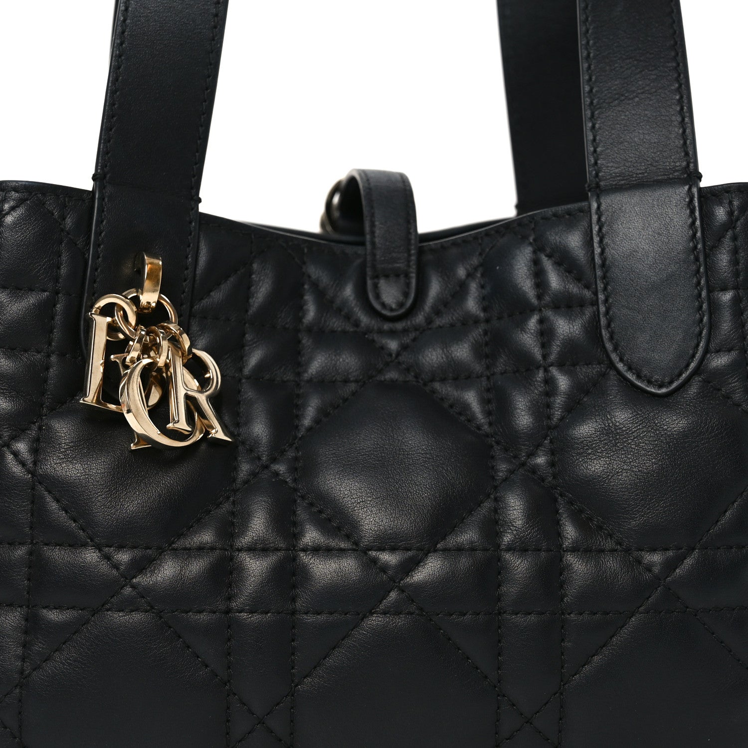 Christian Dior Calfskin Macrocannage Small Toujours Black 9 of 11