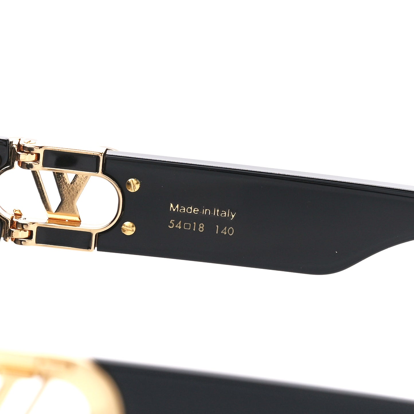 Acetate LV Link PM Square Sunglasses Z1566W Black