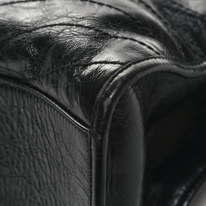 Saint Laurent Crinkled Calfskin Matelasse Monogram Large Niki Shopper Tote Black 12 of 12