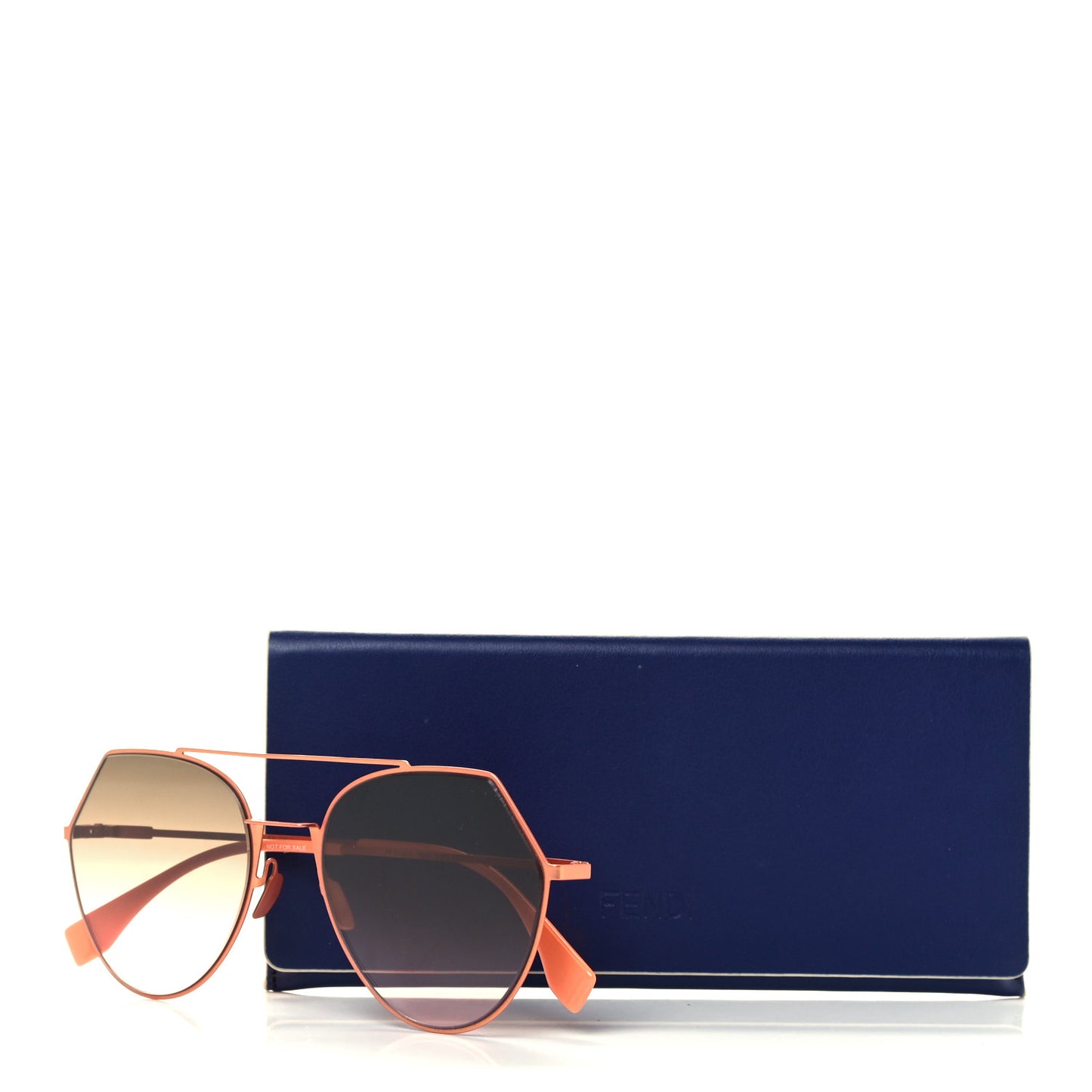 Metal Geometric Sunglasses FF 0194/S Orange