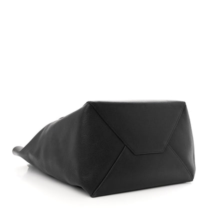 Celine Soft Grained Calfskin Medium Belt Cabas Phantom Black 4 of 13