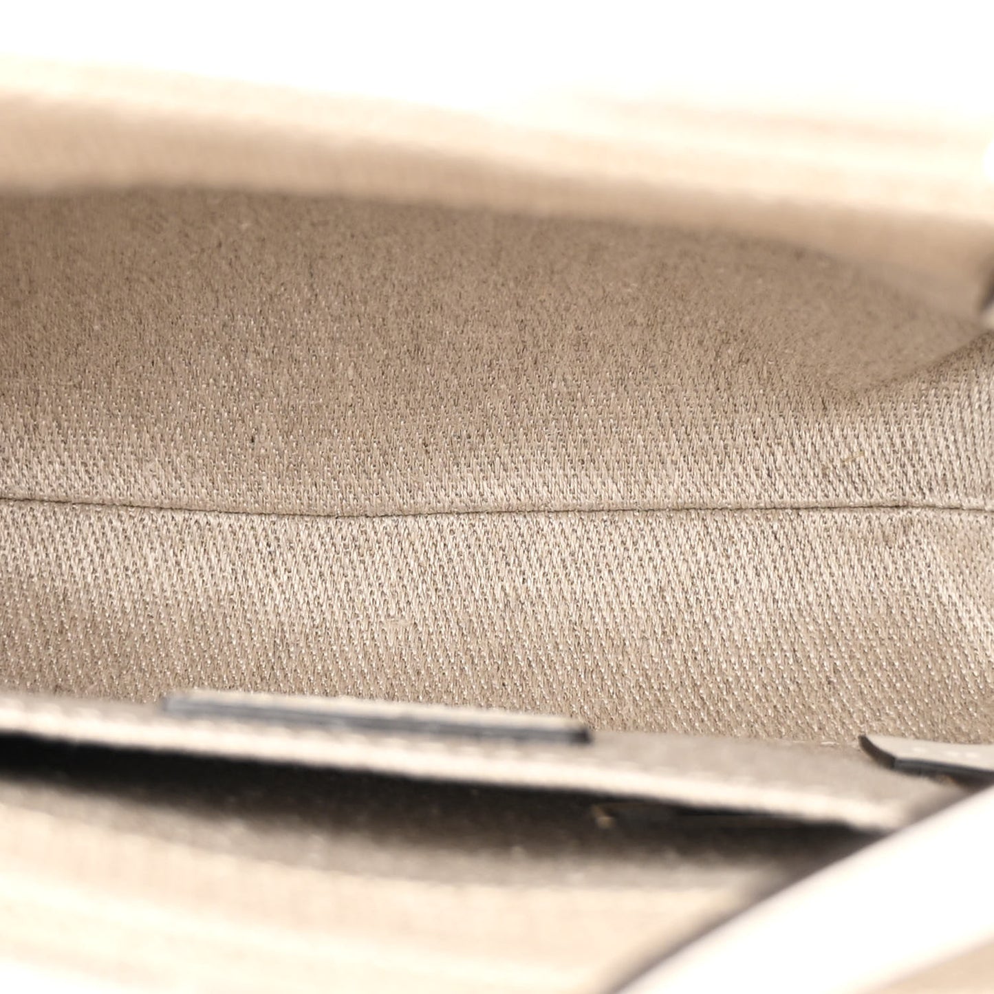Cotton Calfskin Mini Woody Ribbon Tote White Light Brown