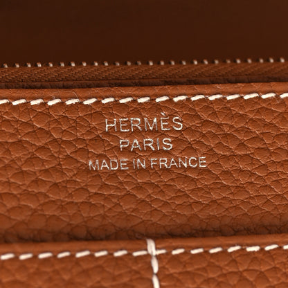 Hermes Togo Dogon Duo Wallet Gold 7 of 8