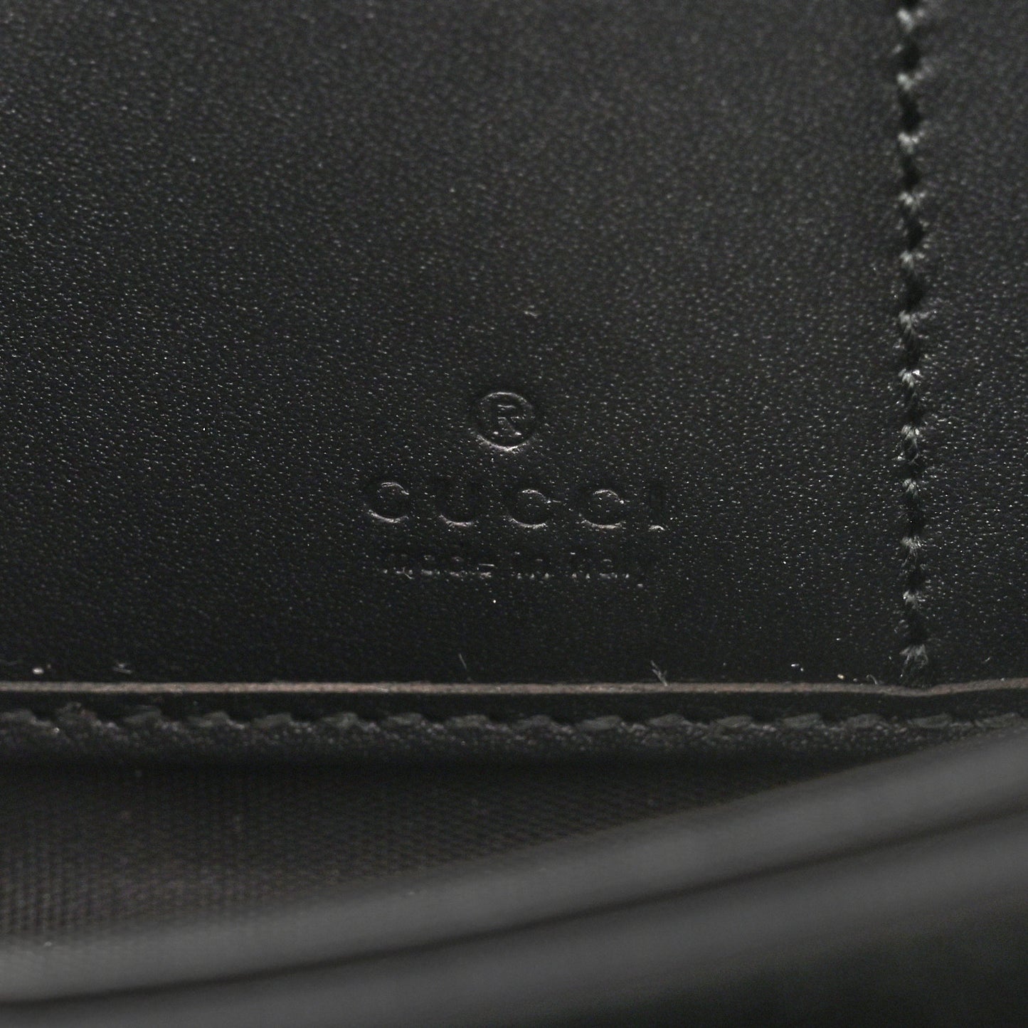 X SEGA Calfskin GUCCY Stars Zip Around Wallet Black Gold