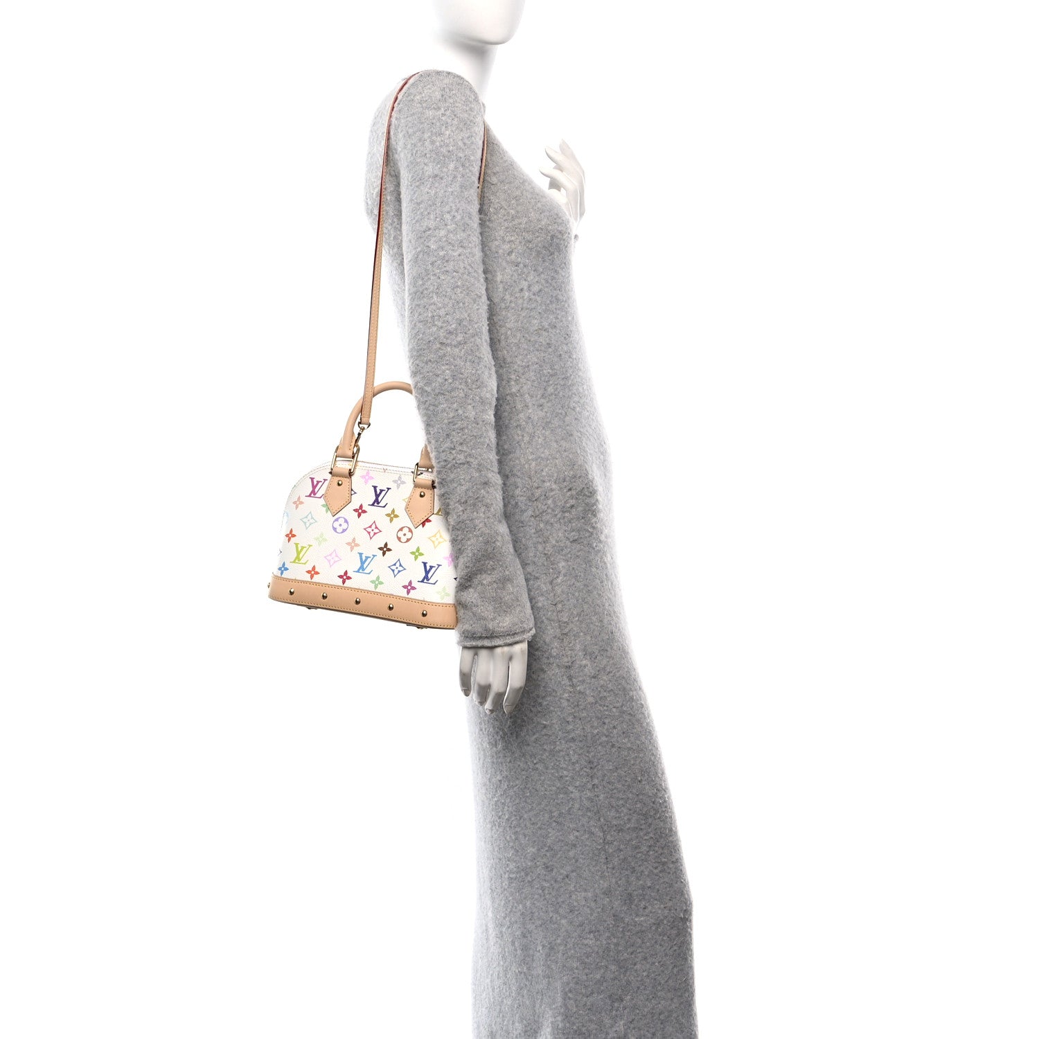 Louis Vuitton LV x TM Monogram Multicolor Alma BB White 2 of 11