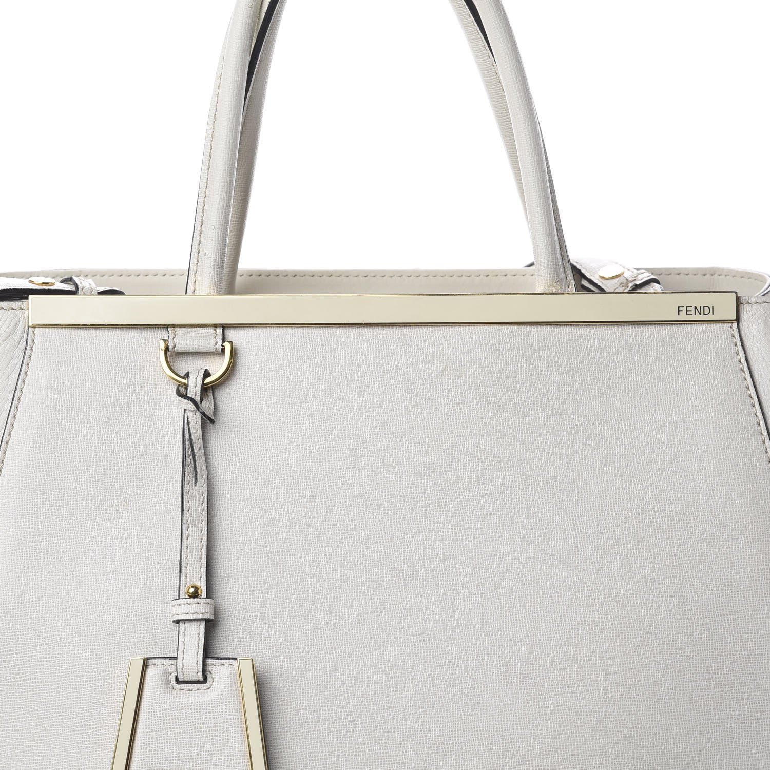 Fendi Vitello Elite Regular 2Jours Tote Latte 11 of 11