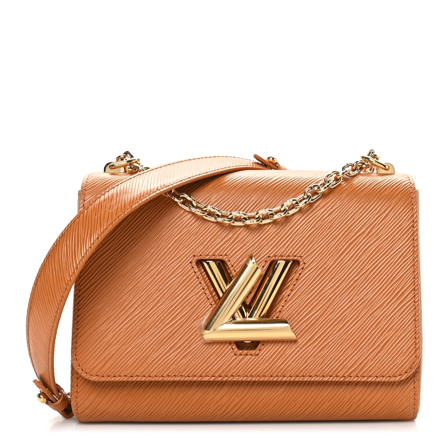 Louis Vuitton Epi Twist Shoulder Bag MM Gold Miel 1 of 10