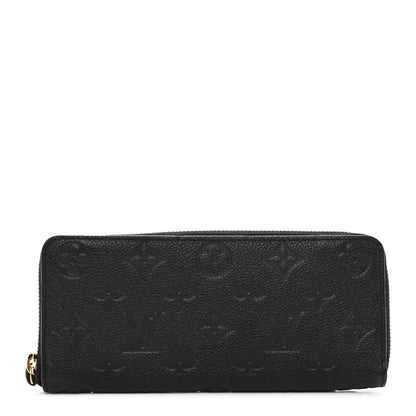 Louis Vuitton Empreinte Clemence Wallet Black 1 of 8
