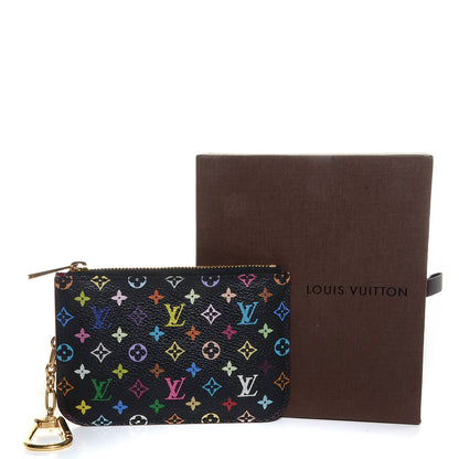 Louis Vuitton Monogram Multicolor Key Pouch Black Grenade 5 of 8