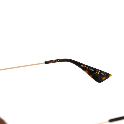 Gucci Web Aviator Sunglasses GG0062S Green Red 5 of 9