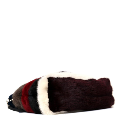 Valentino Garavani Mink Fur Rockstud Large Tote Multicolor 3 of 11
