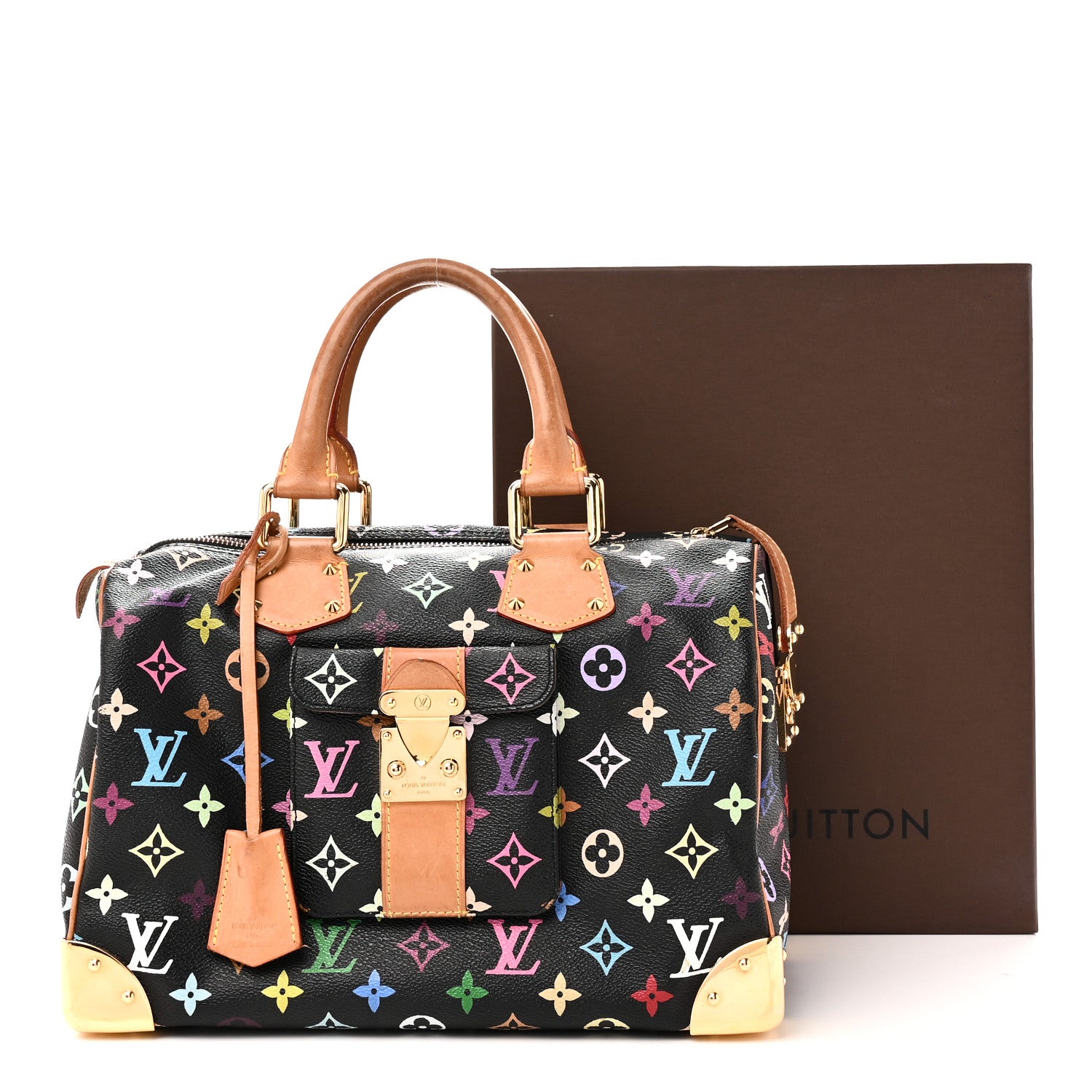 Louis Vuitton Monogram Multicolor Speedy 30 Black 10 of 10