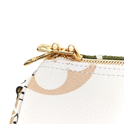 Louis Vuitton Monogram Giant Speedy Bandouliere 30 Kaki Beige 9 of 11